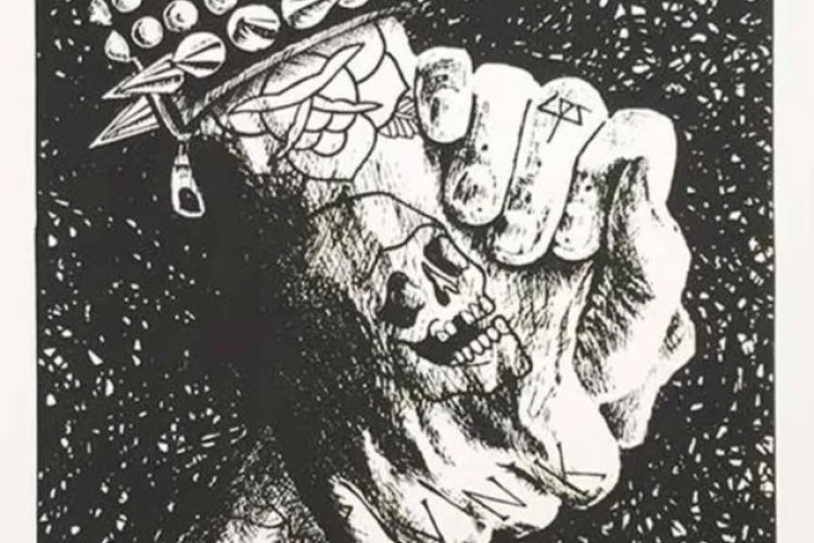 Imágen dos manos en apoyo punk